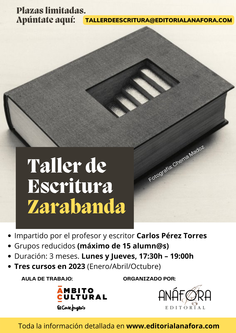 Taller de escritura Zarabanda_ÚNICO PAGO (exento de matrícula)