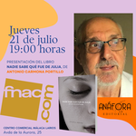 El historiador Antonio Carmona Portillo presenta Nadie sabe qué fue de Julia en el FNAC de Málaga