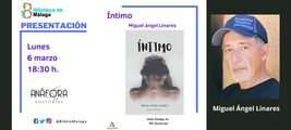 Presentación de Íntimo, de Miguel Ángel Linares, en Biblioteca de Málaga