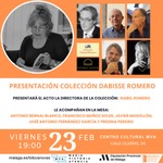 Presentación oficial de la Colección Dabisse Romero de poesía y prosa poética
