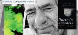 El escritor y poeta José Ponce Barrientos en la Federación Malagueña de Peñas